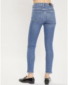 Jean Slim High Five Taille Haute bleu