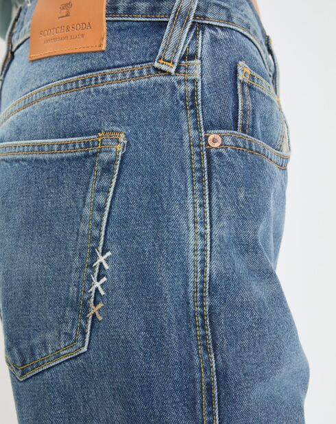 Jean Straight Coton Organic bleu jean moyen