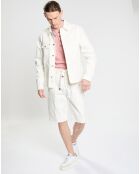 Veste en Coton Biologique Worker blanche