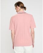 Polo Regular Fit en maille rétro rose