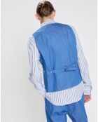 Gilet de Costume bleu vif