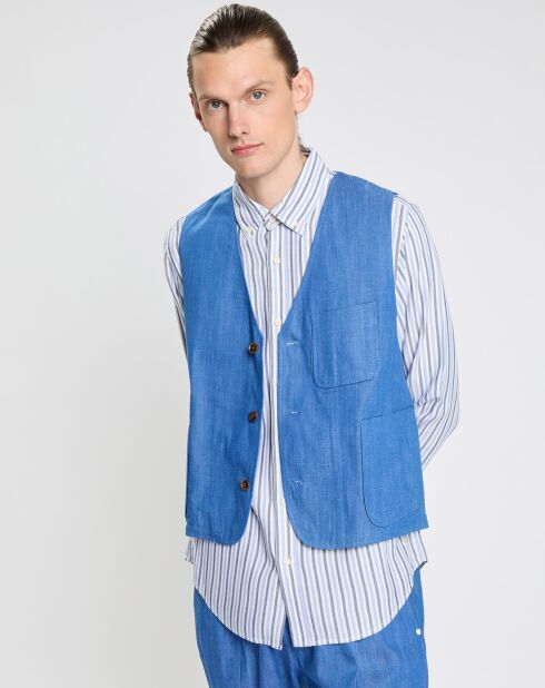 Gilet de Costume bleu vif