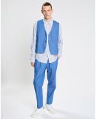 Pantalon de costume chino Regular Fit Pince bleu vif