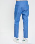 Pantalon de costume chino Regular Fit Pince bleu vif