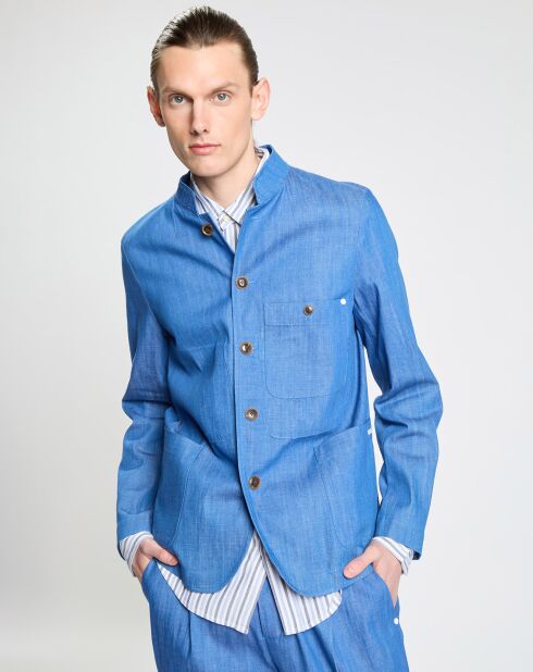 Veste de costume bleu vif