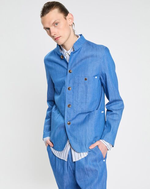 Veste de costume bleu vif