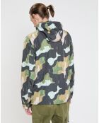 Blouson en nylon camouflage marine/multicolore