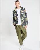 Blouson en nylon camouflage marine/multicolore