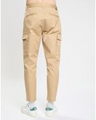 Pantalon cargo Regular Fit uni beige