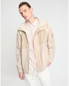 Coupe Vent Colorblock Packable beige clair