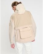 Coupe Vent Colorblock Packable beige clair