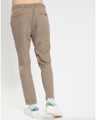 Pantalon de costume Slim Fit Blake à carreaux beige/marron