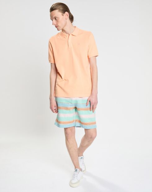 Polo 100% Coton Bio Regular Fit Basic orange clair