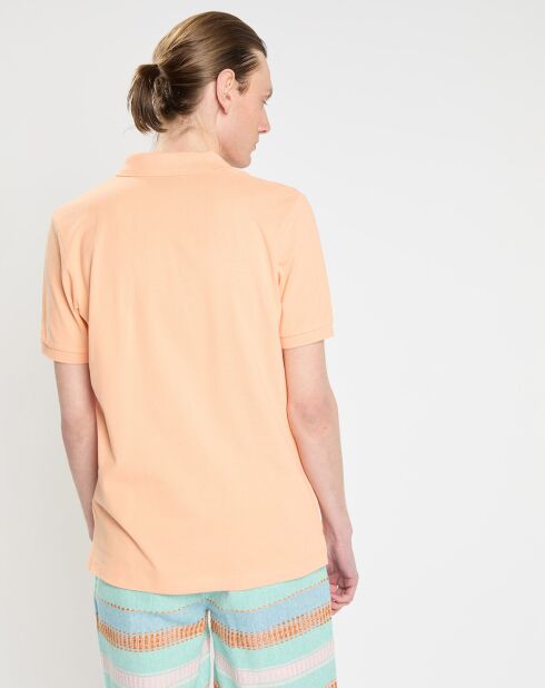 Polo 100% Coton Bio Regular Fit Basic orange clair