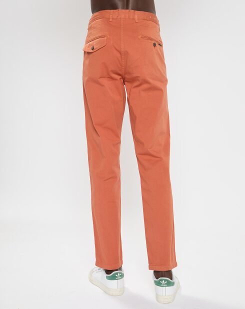 Pantalon chino Slim Fit Stuart Garment Dyed orange