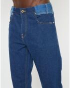 Jean Regular Fit taille haute bleu