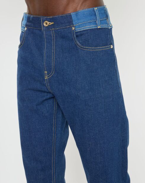 Jean Regular Fit taille haute bleu