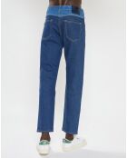 Jean Regular Fit taille haute bleu