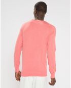 Pull col rond Raglan saumon