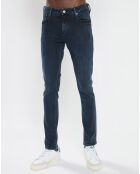 Jean en Coton Bio mélangé Skinny Fit Skim bleu foncé