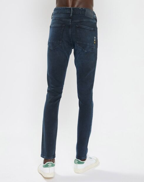 Jean en Coton Bio mélangé Skinny Fit Skim bleu foncé