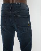 Jean en Coton Bio mélangé Skinny Fit Skim bleu foncé