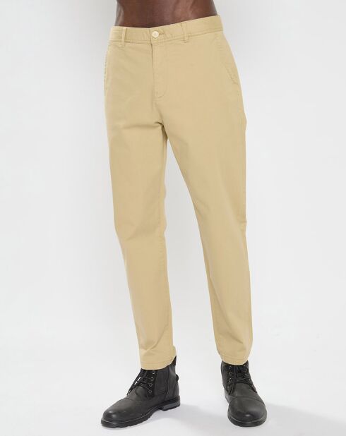 Pantalon Fave-Chino Coton Organic beige