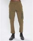 Pantalon Cargo Loose Tapered kaki foncé