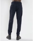 Pantalon en Laine mélangée Regular Fit stuart Neps bleu foncé