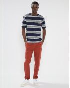 Pantalon Slim Fit Stuart Garment Die Twill orange brique