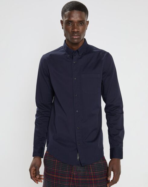 Chemise Regular Fit Twill bleu foncé