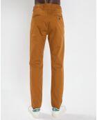 Pantalon Chino Slim Fit en Coton Bio mélangé Stuart Stretch camel