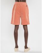 Short en Coton Bio mélangé Velours Milleraies orange