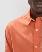 Chemise Regular Fit Pocket imprimée orange clair