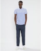 Pantalon Chino Regular Fit à Pinces Blake bleu marine