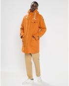 Parka matelassée à capuche Sherpa orange