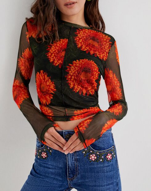 Top Genevieve orange