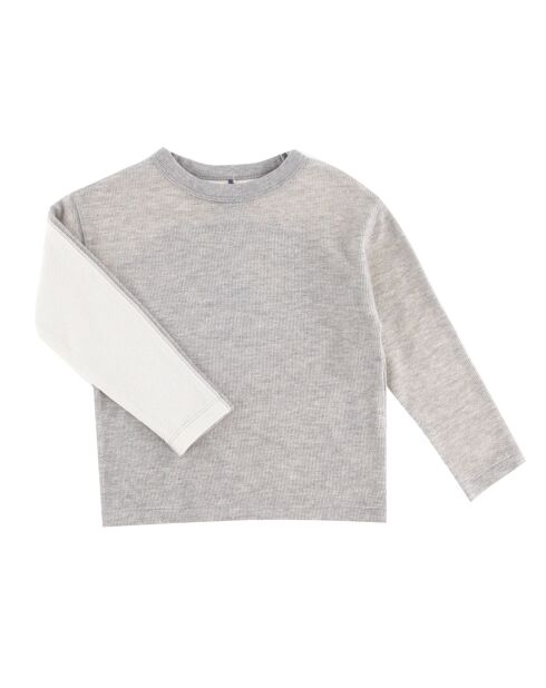 T-Shirt 100% Coton Bio Sano  gris clair