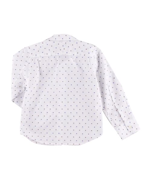 Chemise Ganix à pois blanche