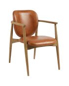 Fauteuil Melvin caramel - 57x71x84 cm