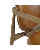 Fauteuil Melvin caramel - 57x71x84 cm