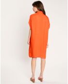 Robe Ratela motifs ton sur ton orange