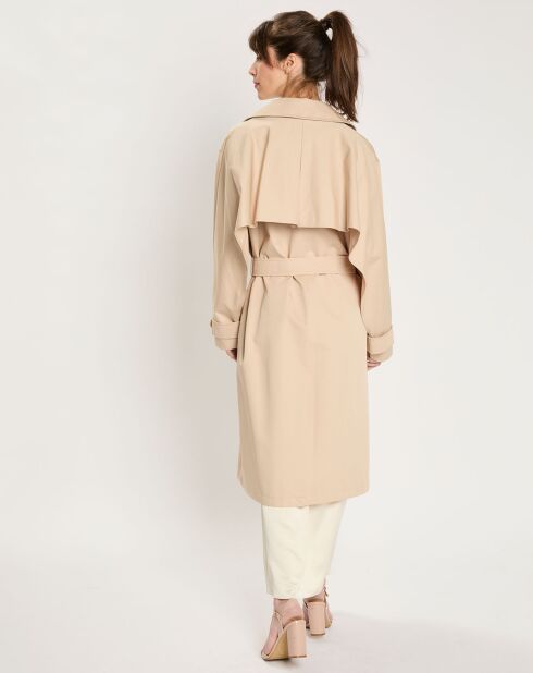 Trench-Coat imperméable en Gabardine Trevi beige