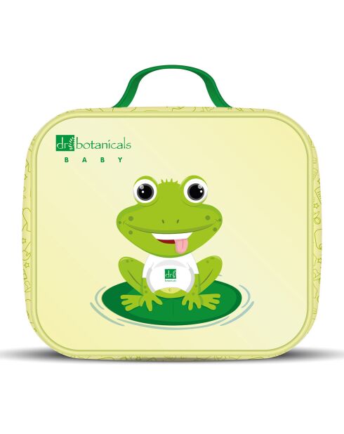 Sac pour bébé beige/vert - 20.5x16x18.5 cm