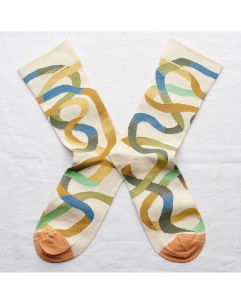 Calze a nastro multicolor