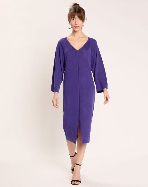 Robe en Laine mélangée Rhea violette