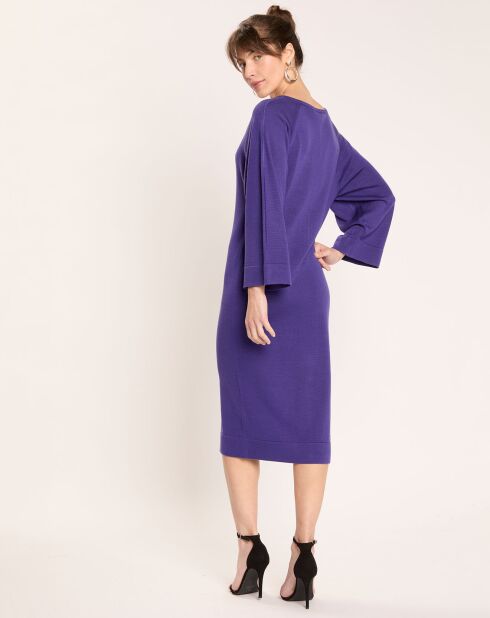 Robe en Laine mélangée Rhea violette