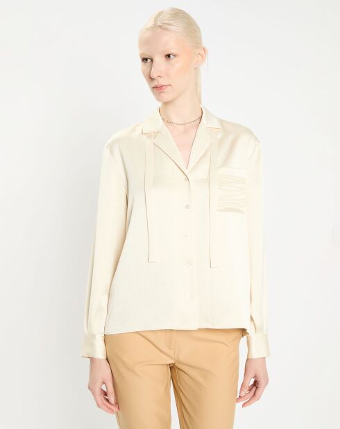 Chemise Callixte beige/doré