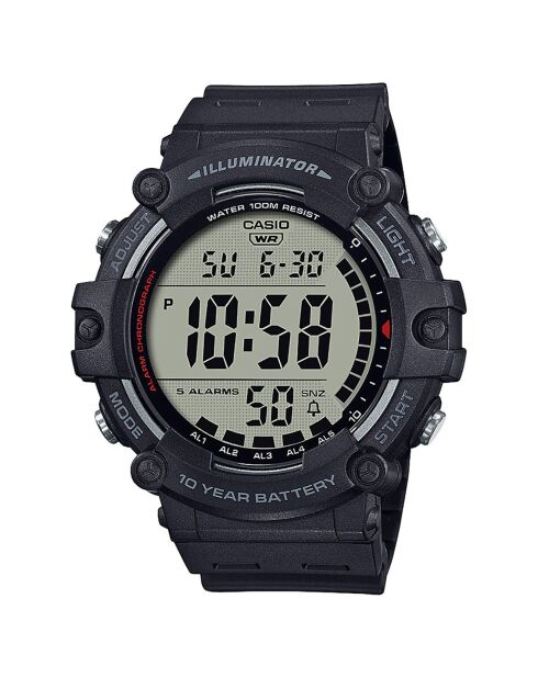 Montre Homme Casio Collection en Résine noire