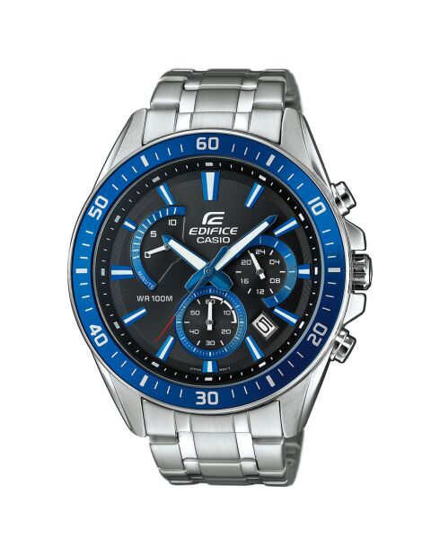 Montre Homme Edifice en Acier inoxydable argentée